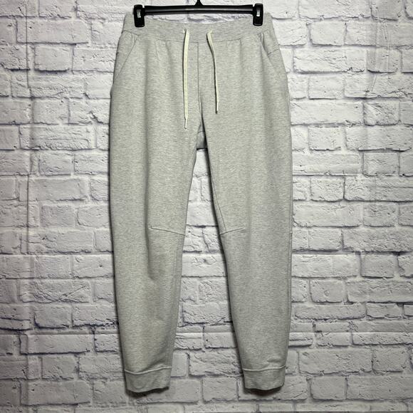 Lululemon City Sweat Jogger MENS L Grey Stretch Sweat Pant Pockets Sweat Wicking